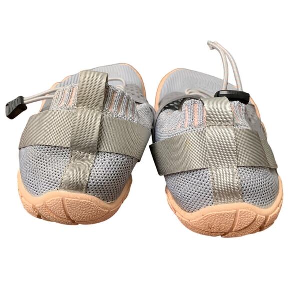 Nortiv8 Women Size 8 Treklady Gray Peach Slide On Barefoot Quick Dry Water Shoes - Picture 7 of 9